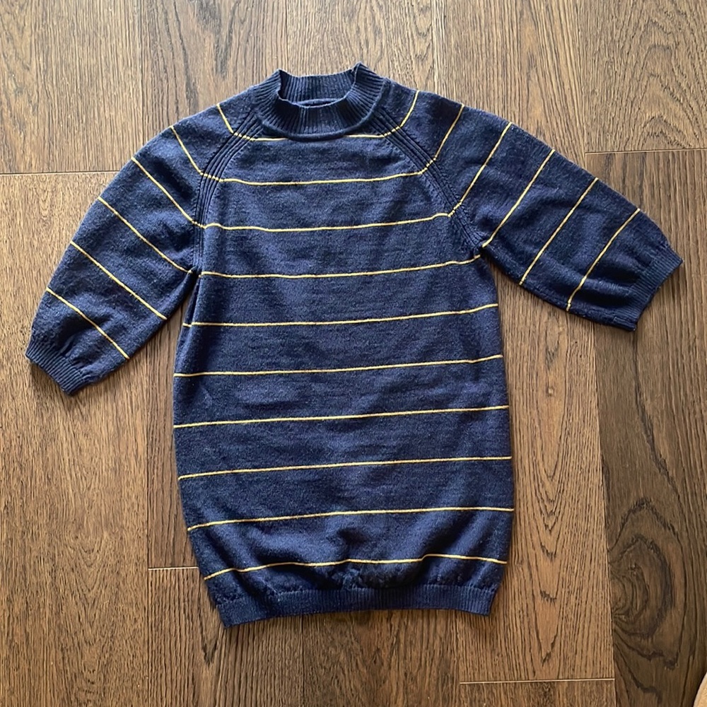 Frank and Oak short sleeve sweater size XS 100% wool